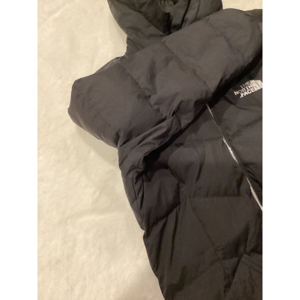 The North Face Womens Black Quilted Long Puffer Parka Hooded Jacket 3XL - Picture 5 of 12